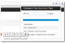 FullSearch, cercare parti di testo in tutte le schede aperte in Google Chrome