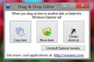 Drag’n’Drop Editor, modificare il comportamento predefinito del drag and drop di Windows
