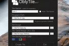 OblyTile, creare e personalizzare le tiles nella start screen di Windows 8