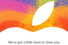 Apple annuncia un evento per il 23 ottobre: l’iPad mini è vicino