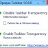 Opaque Taskbar, disabilitare la trasparenza della taskbar di Windows 8