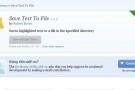 Save Text To File per Firefox: salvare il testo evidenziato in un documento