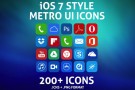 iOS 7 Style Metro UI Icons: quando Metro style e iOS 7 si fondono…