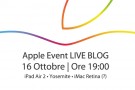 LIVE BLOG | Evento Apple del 16 ottobre