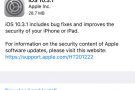 Disponibile l’aggiornamento iOS 10.3.1: tutti i dettagli trapelati