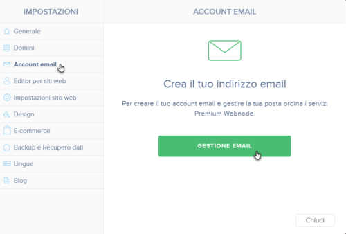 creare una casella email