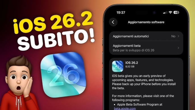 aggiornamento iOS 26 di Apple